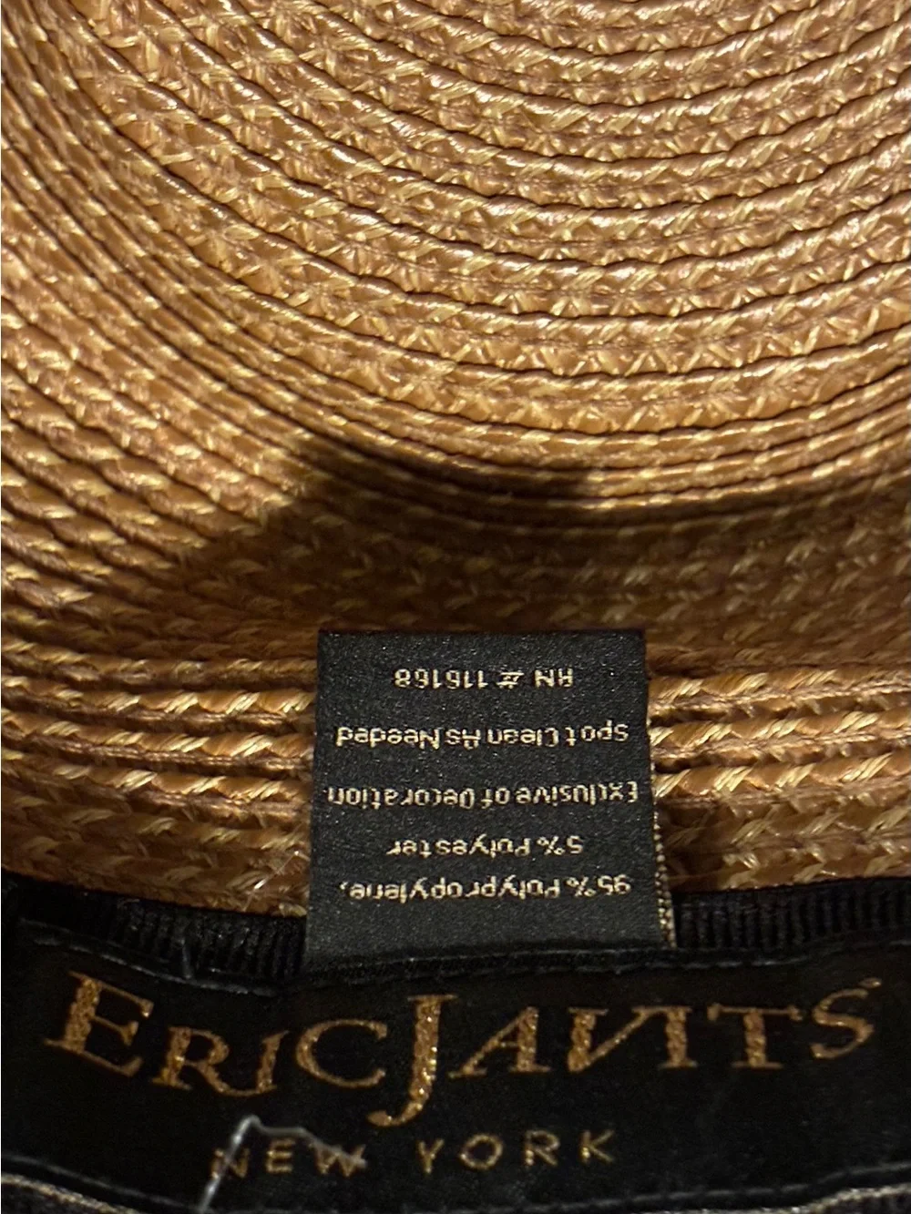 Eric Javits Woven Fedora Hat Beige UPF 50+ - Picture 2 of 12